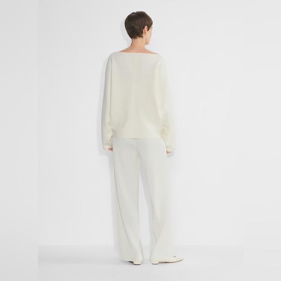 Aritzia babaton ivory cream minimalist sweater sz s preowned - Picture 9 of 11